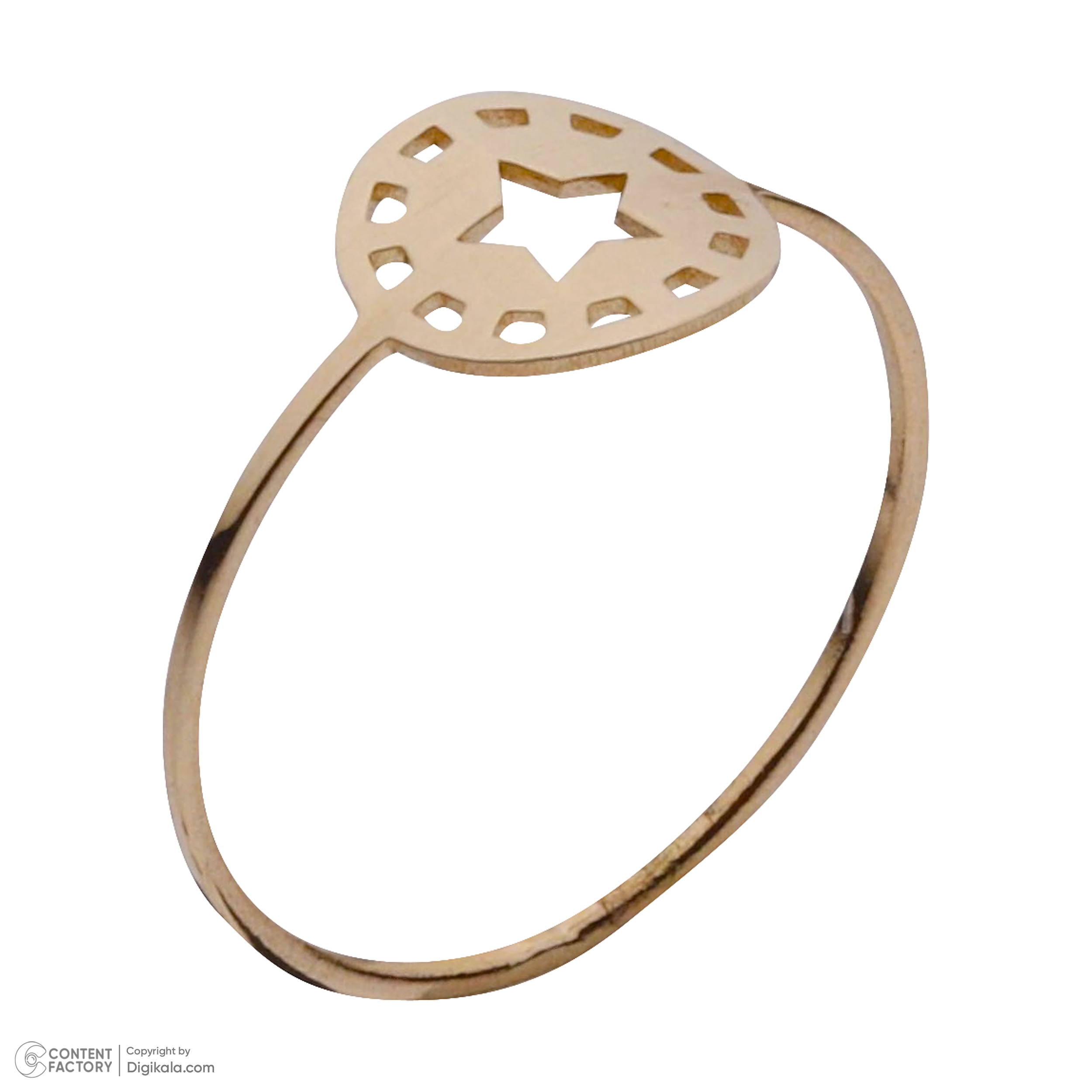 انگشتر طلا 18 عیار زنانه مایا ماهک مدل MR1126 طرح ستاره -  - 4