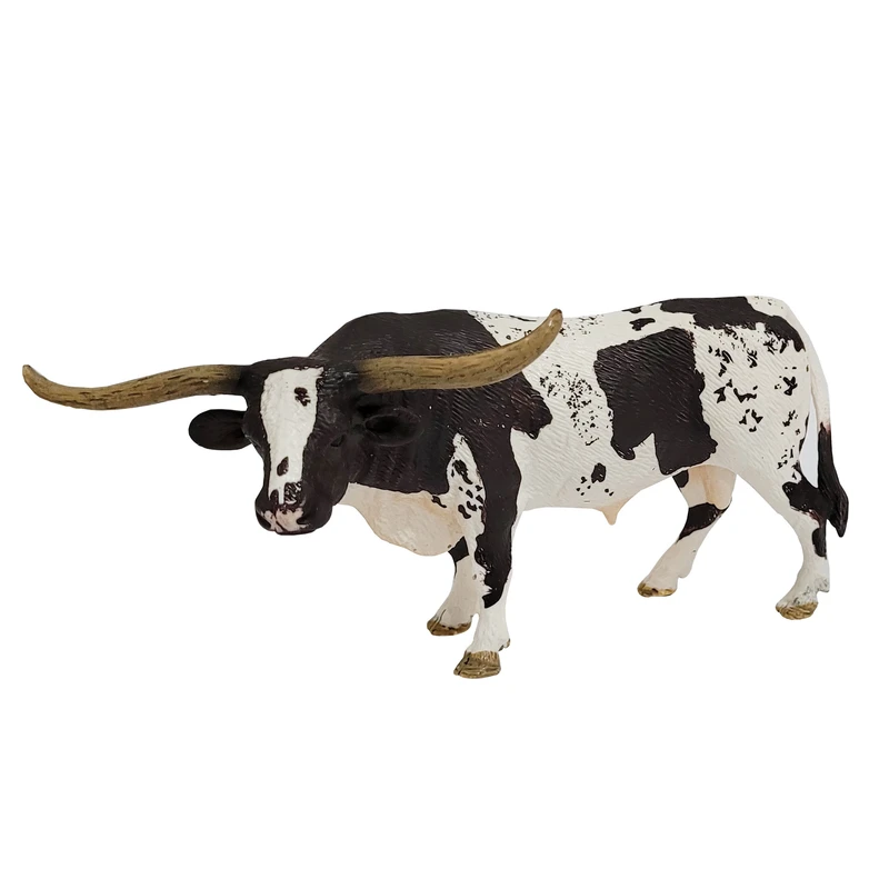 فیگور طرح حیوانات مدل گاو نر شاخ دار کد 4346