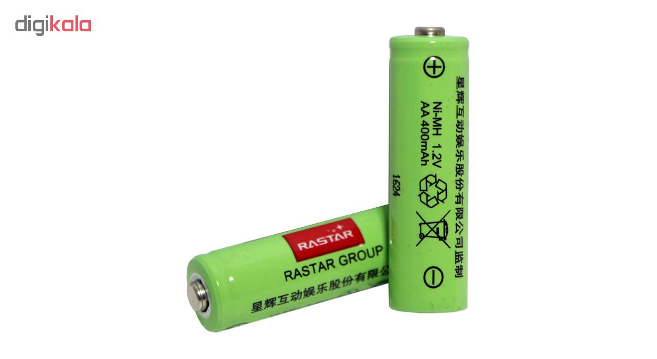 باتری قلمی رستار مدل RS-400mAh بسته 5 عددی به همراه شارژر باتری