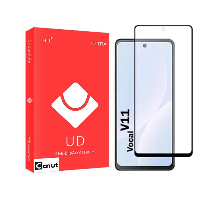 محافظ صفحه نمایش شیشه ای کوکونات مدل FULL-UDR مناسب برای گوشی موبایل وکال V11
