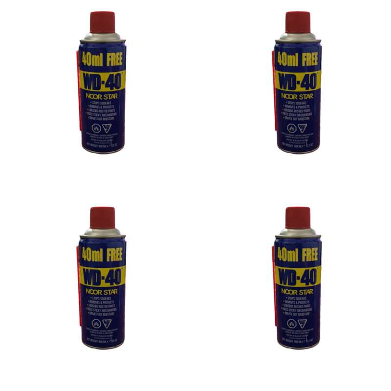 اسپری روان کننده دبلیو دی- 40 مدل 658 حجم 400 میلی لیتر مجموعه 4 عددی اسپری روان کننده دبلیو دی- 40 مدل 658 حجم 400 میلی لیتر مجموعه 4 عددی