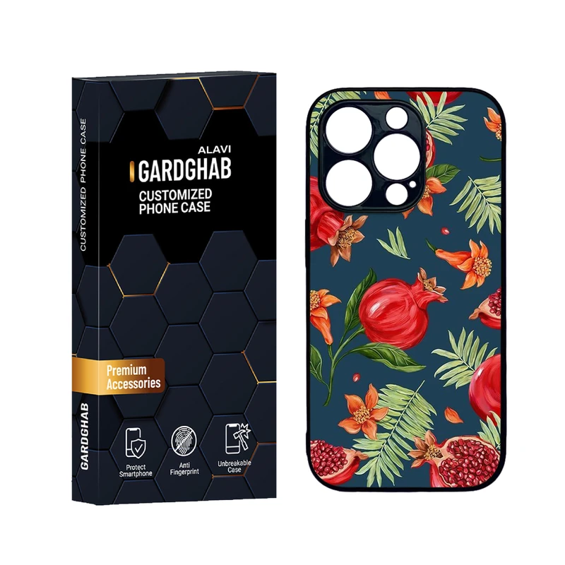 کاور گارد قاب علوی مدل دورژله ای هنری مناسب برای گوشی موبایل اپل iPhone 14 Pro Max