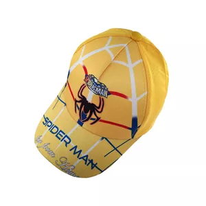 کلاه کپ پسرانه مدل مرد عنکبوتی کد 1130 رنگ زرد