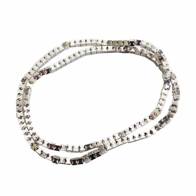 مهره دستبند مدل حدید چند وجهی کد MO-1009 مجموعه 40 عددی