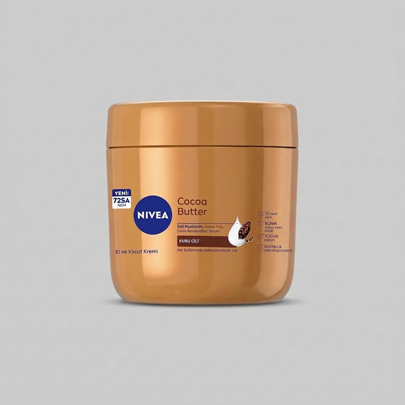 کرم مرطوب کننده دست و صورت نیوآ مدل Cocoa Butter مناسب برای انواع پوست حجم 400 میلی لیتر