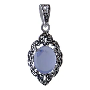   آویز گردنبند نقره زنانه بازرگانی میلادی کد PK_050