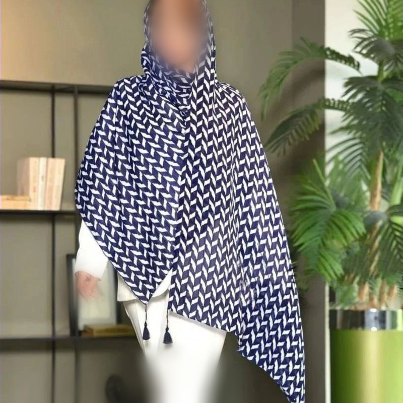 شال زنانه مدل نخی پیچازی بهاره 110999