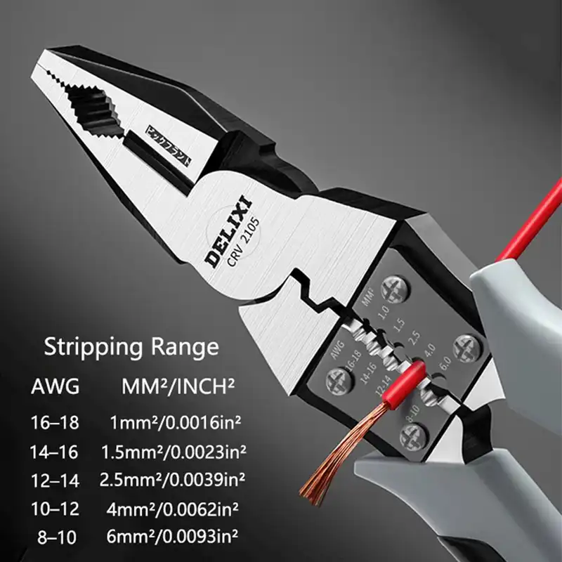 انبر سیم چین و انبر دم باریک و انبر دست دلیکسی مدل 06-0001-021