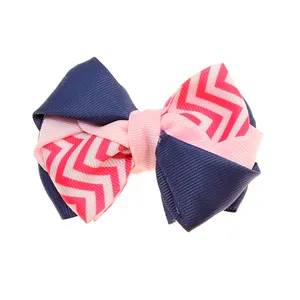 گیره مو زنانه مدل پاپیون راه راه