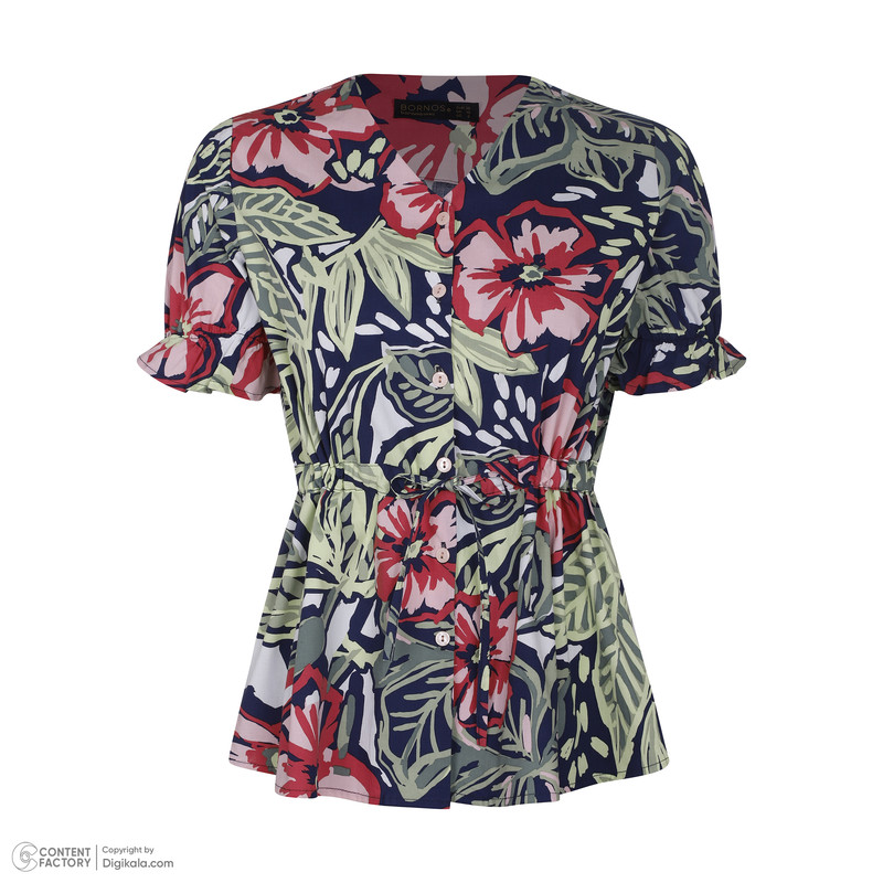 شومیز آستین کوتاه زنانه برنس مدل 01892840242415017432