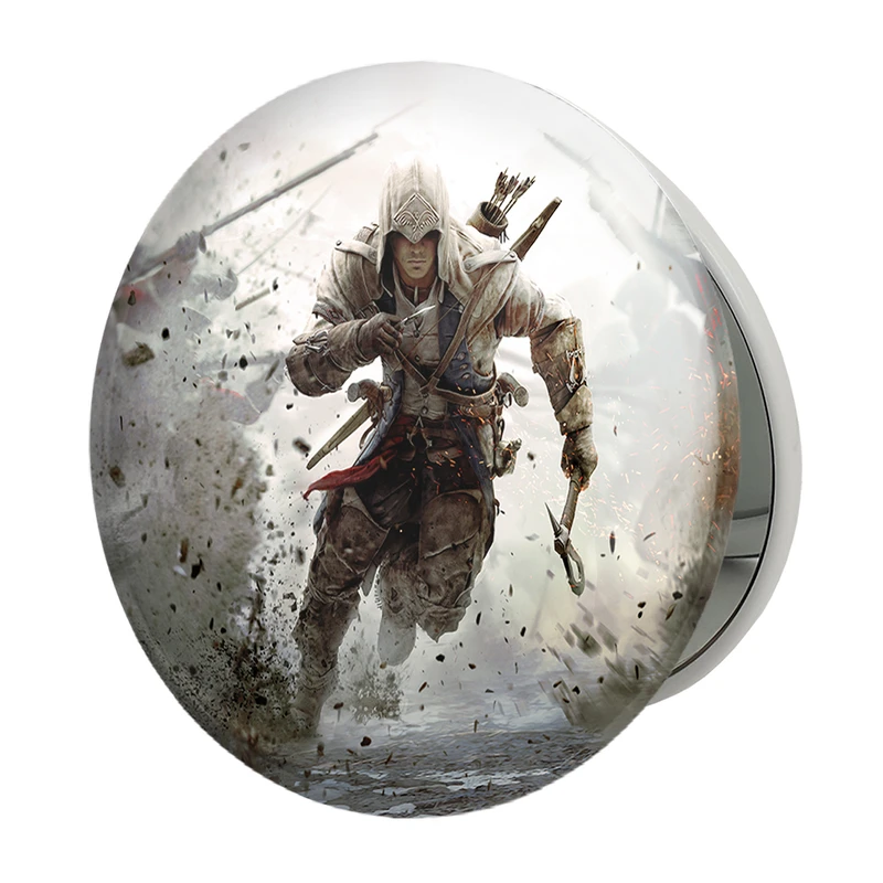 آینه جیبی خندالو طرح بازی اساسینز کرید Assassins  Creed مدل تاشو کد 27895