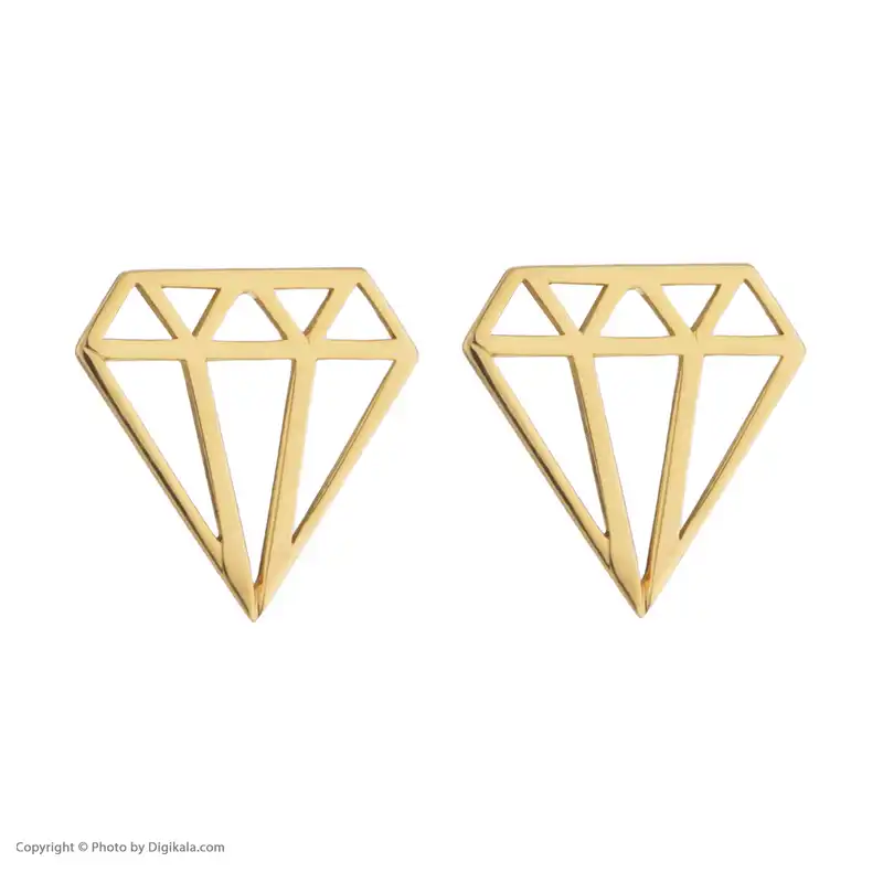 گوشواره طلا 18 عیار زنانه پرسته مدل WE44