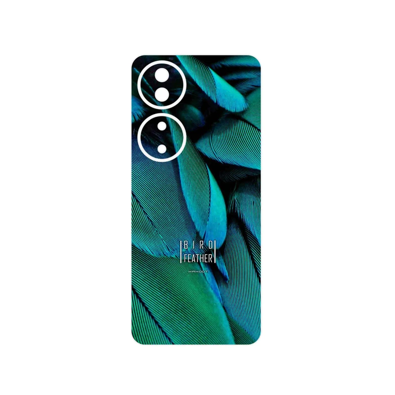 برچسب پوششی ماهوت مدل Green Feather مناسب برای گوشی موبایل آنر X7b