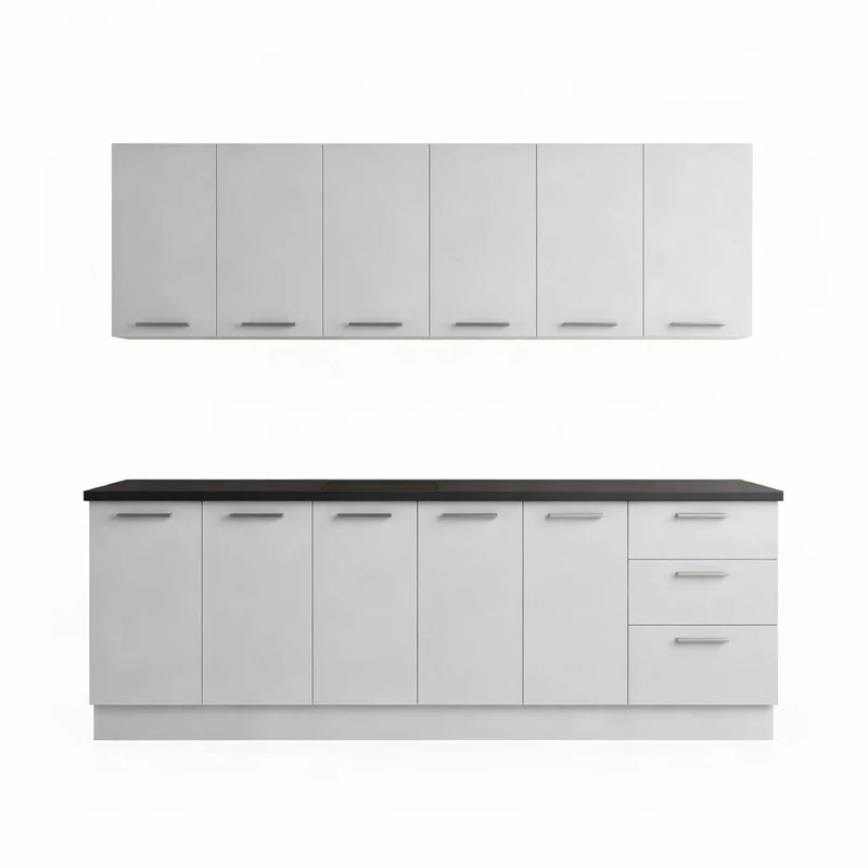 کابینت آشپزخانه زمینی-دیواری 7 در مدل آلیانس