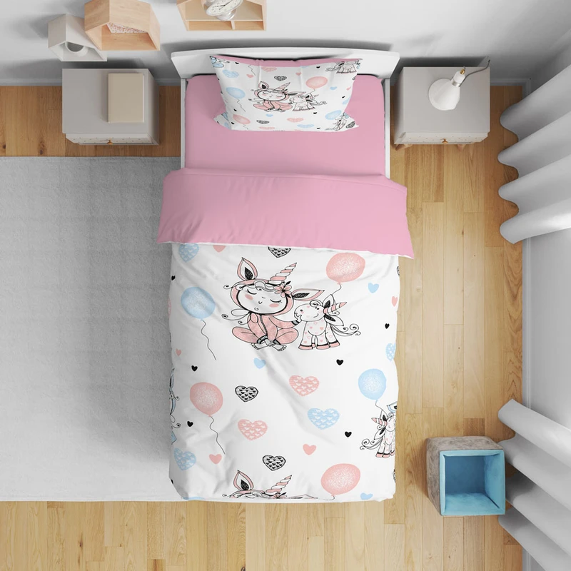 سرویس روتختی تک نفره 5 تکه نوپه هوم مدل کارتونی T6163