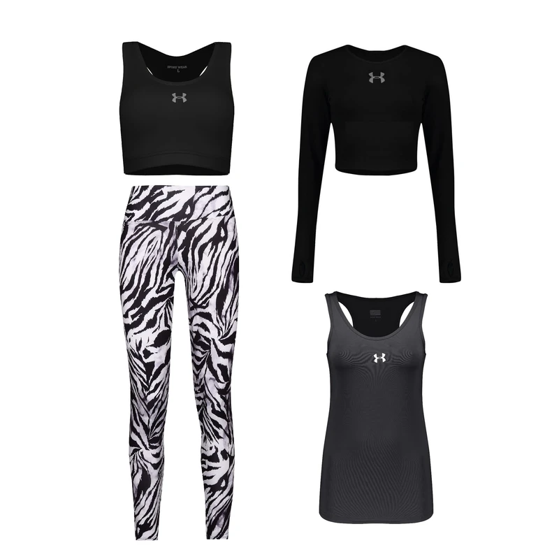 ست چهار تکه لباس ورزشی زنانه مدل 1801-4104-63-9101