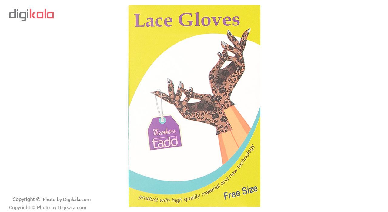 دستکش زنانه تادو مدل Lace Gloves B -  - 5