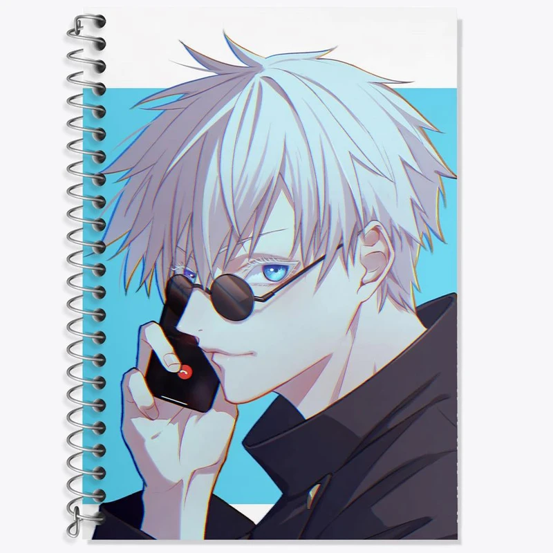 دفتر لغت 50 برگ خندالو مدل گوجو ساتورو انیمه جوجوتسو کایزن کد 11099