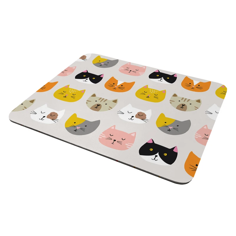 ماوس پد هومرو مدل A24-SIZE2437 طرح گربه فانتزی