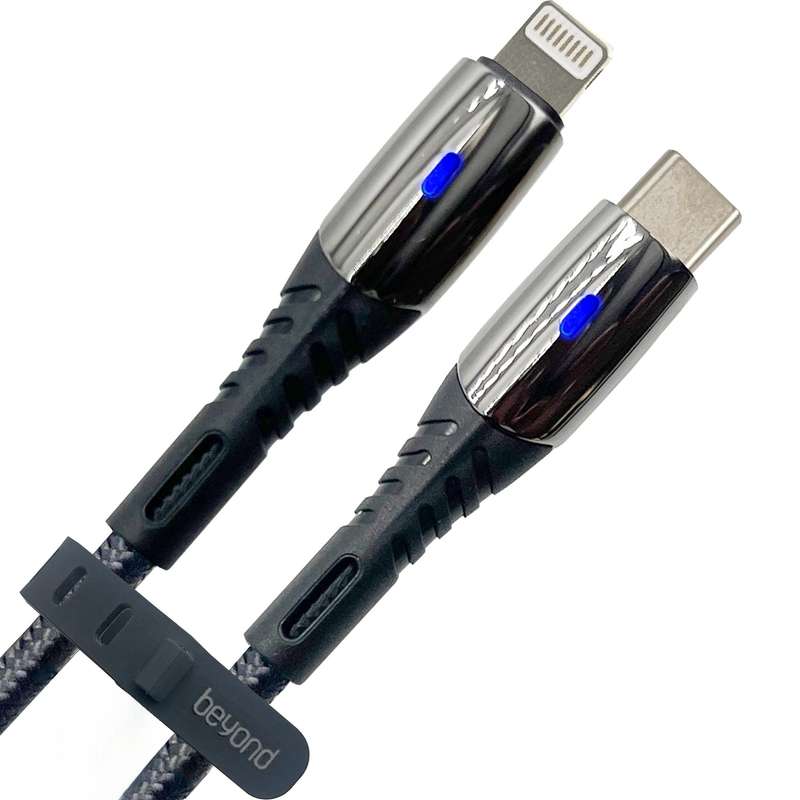کابل تبدیل لایتنینگ به USB-C بیاند مدل BCL-502KF CHARGE DATA طول 2 متر کابل تبدیل لایتنینگ به USB-C بیاند مدل BCL-502KF CHARGE DATA طول 2 متر