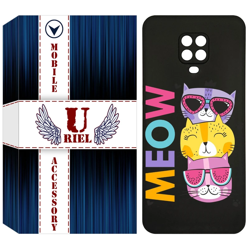 کاور یوریل مدل KSH کد 57 طرح گربه مناسب برای گوشی موبایل شیائومی Redmi Note 9S / Redmi Note 9 Pro / Redmi Note 9 Pro Max