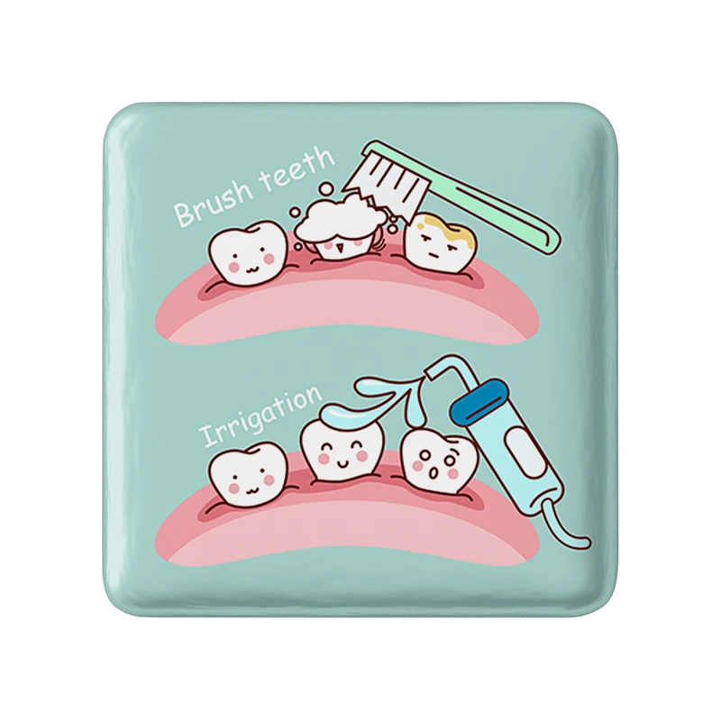 پیکسل خندالو طرح دندان و دندان پزشکی کودکانه مدل مربعی کد 36772