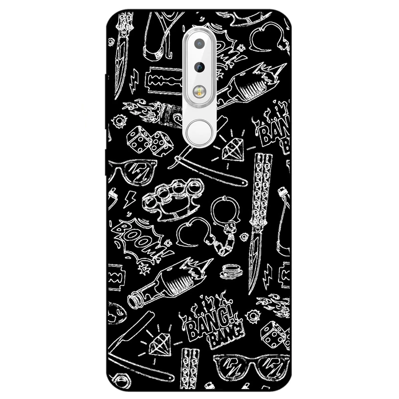 کاور مگافون طرح گنگ مدل 1878 مناسب برای گوشی موبایل نوکیا 6.1 Plus / X6     