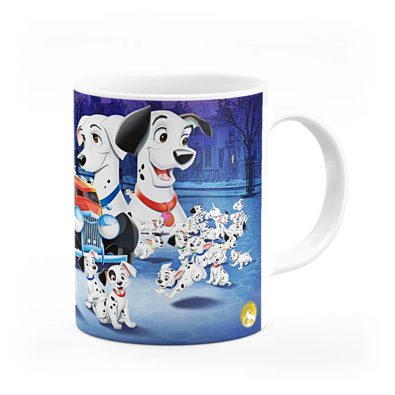 ماگ هومرو طرح انیمیشن صد و یک سگ خالدار مدل MG3110