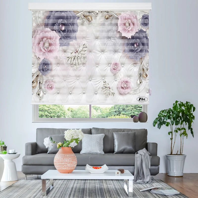  پرده زبرا زیو مدل 3D-1002 سایز 150x150 سانتی متر