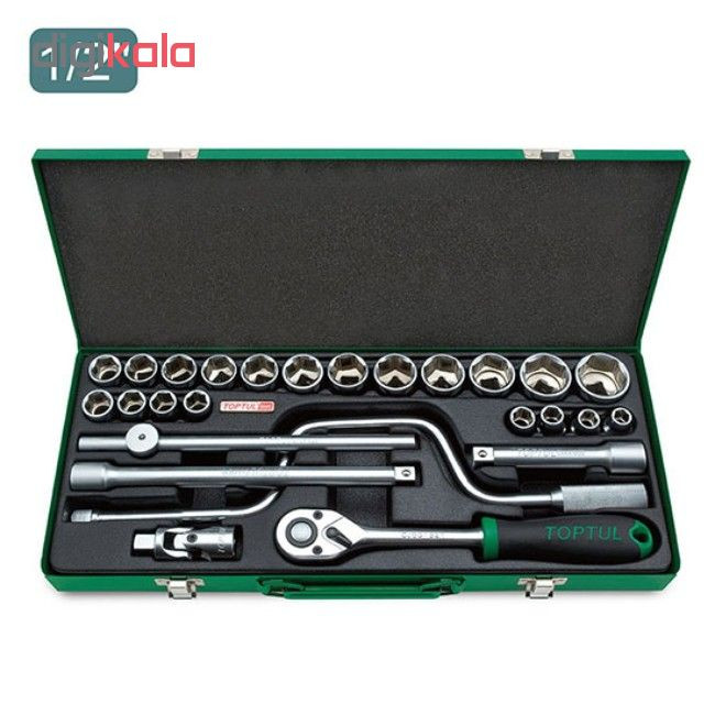 جعبه 26 عددی آچار بکس تاپ تول مدل GCAD2607