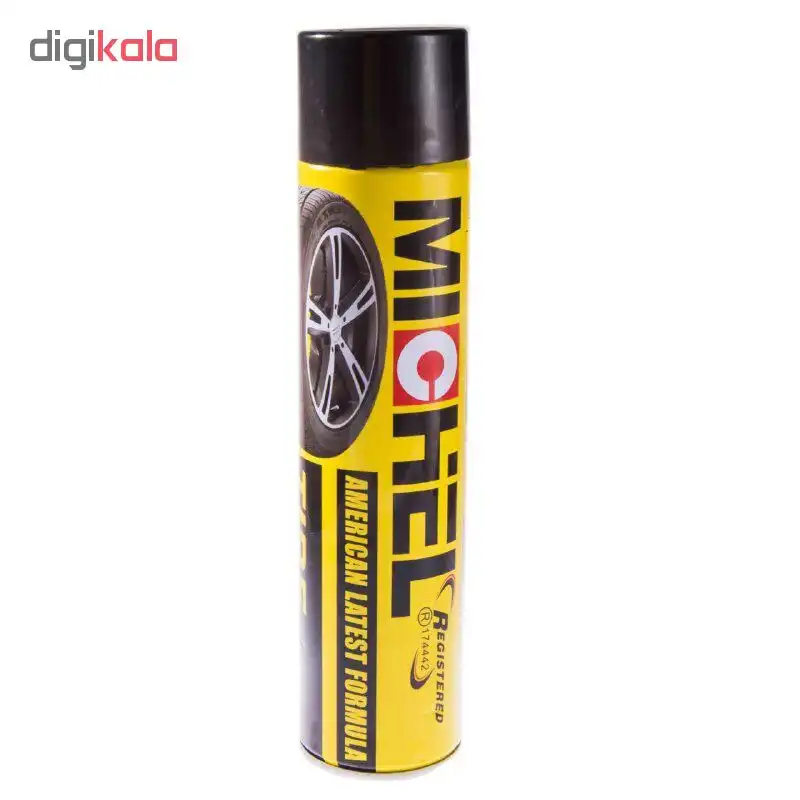 اسپری تمیز کننده لاستیک خودرو مایکل مدل 174442 ظرفیت 650 میلی لیتر