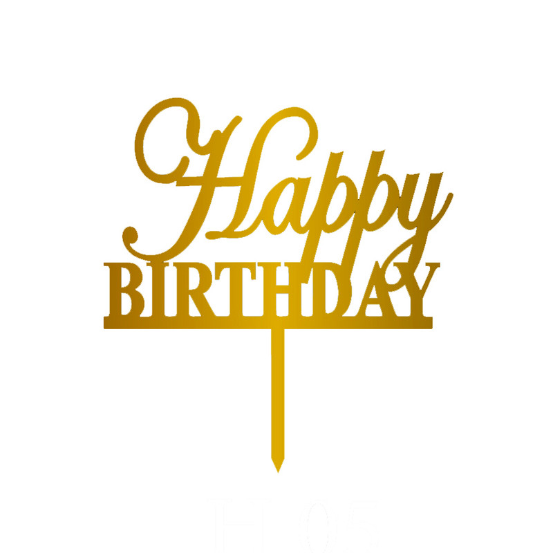 تاپر کیک تولد مدل happy birthday کد H05