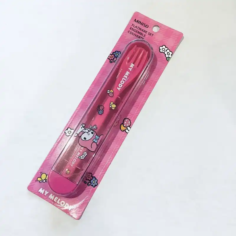 ست قاشق چنگال مینیسو مدل My melody مجموعه 2 عددی