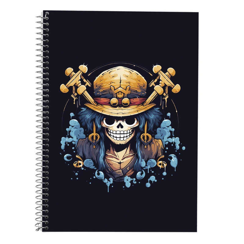 دفتر زبان 50 برگ مدوپد مدل سه خط طرح وان پیس One Piece کد DF11644