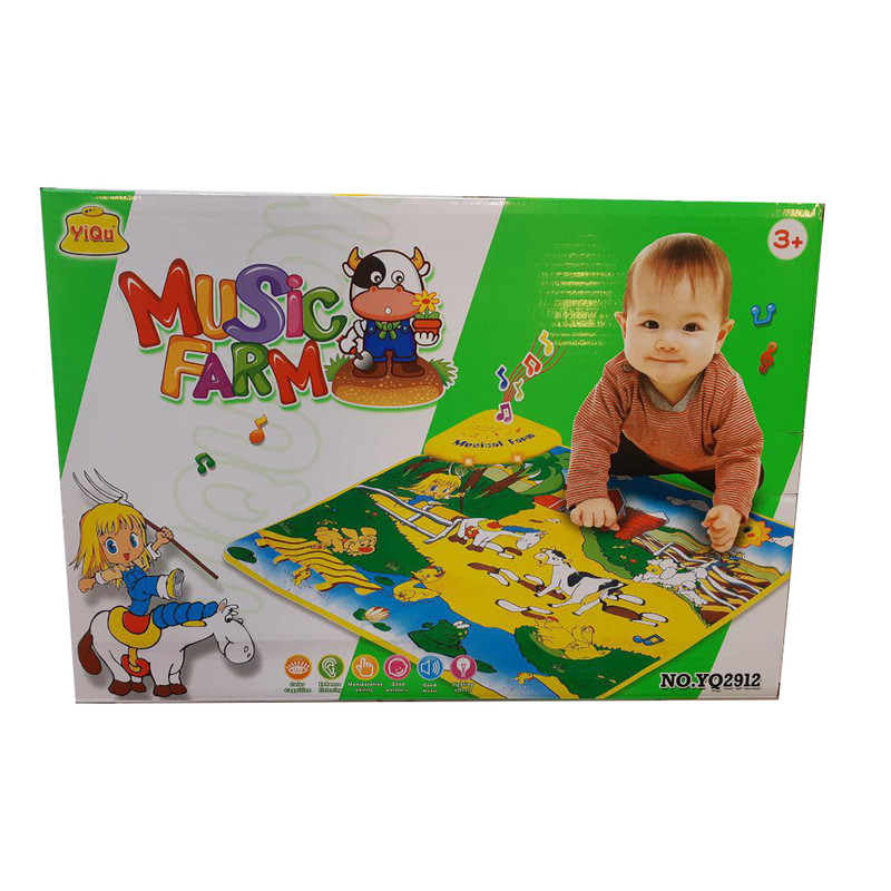 زیر انداز بازی کودک مدل Music Farm