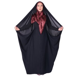 چادر کمری حسنا کرپ کن کن ژرژت شهر حجاب مدل 8046