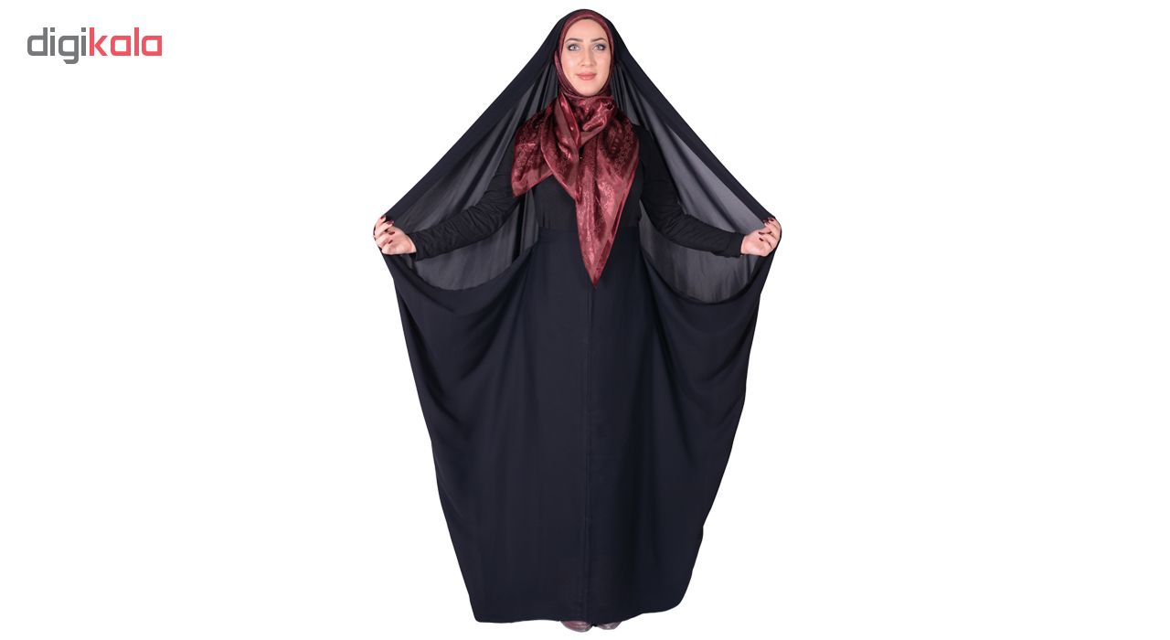 چادر کمری حسنا کرپ کن کن ژرژت شهر حجاب مدل 8046 -  - 4