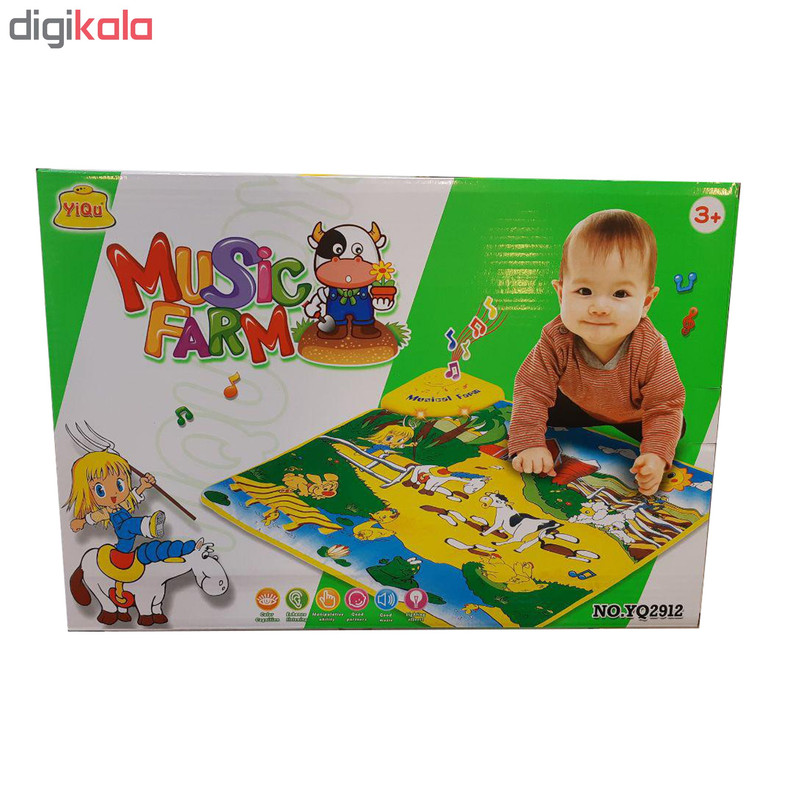 زیر انداز بازی کودک مدل Music Farm