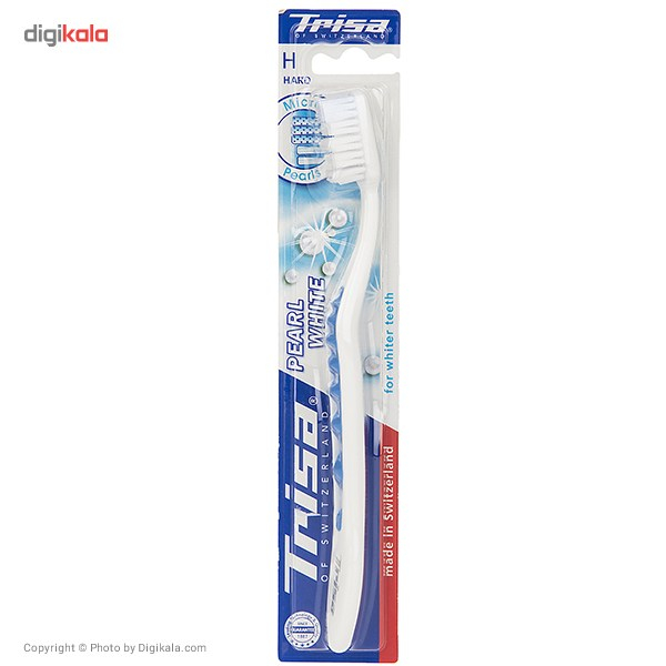 مسواک تریزا مدل Pearl White با برس سخت