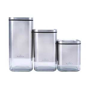 جای ادویه 3 عددی کاراجا مدل Avangart Kavanoz