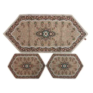 ست 3 تکه رومیزی ترمه صفائی کد 16.1 مدل sho