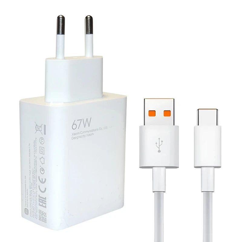 شارژر دیواری 67 وات مدل MDY-12S-EU به همراه کابل USB-C