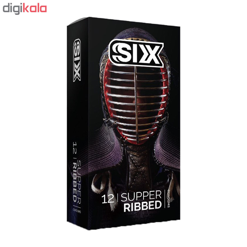 کاندوم سیکس مدل Super Ribbed بسته 12 عددی