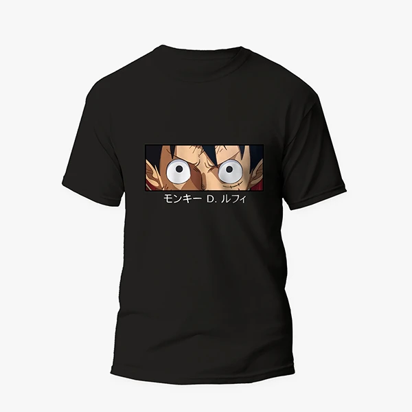 تی شرت آستین کوتاه مردانه مدل انیمه ای شخصیت لوفی کد anm030