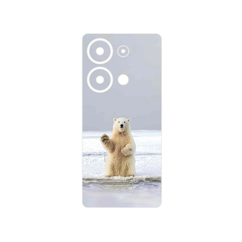 برچسب پوششی ماهوت مدل Polar_bear مناسب برای گوشی موبایل شیائومی Poco M6 Pro 4G