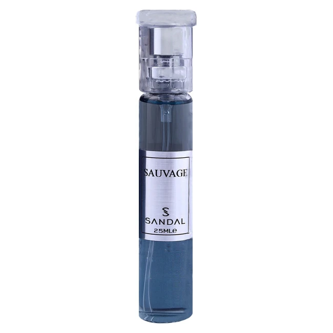 عطر جیبی مردانه صندل مدل SAUVAGE حجم 25 میلی لیتر 