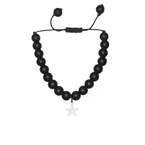 دستبند نقره هایکا طرح گل مدل n.ha 881