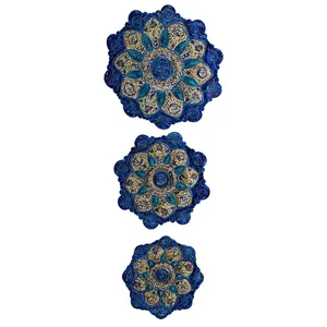 بشقاب میناکاری رستا مدل 342-15-102 مجموعه سه عددی