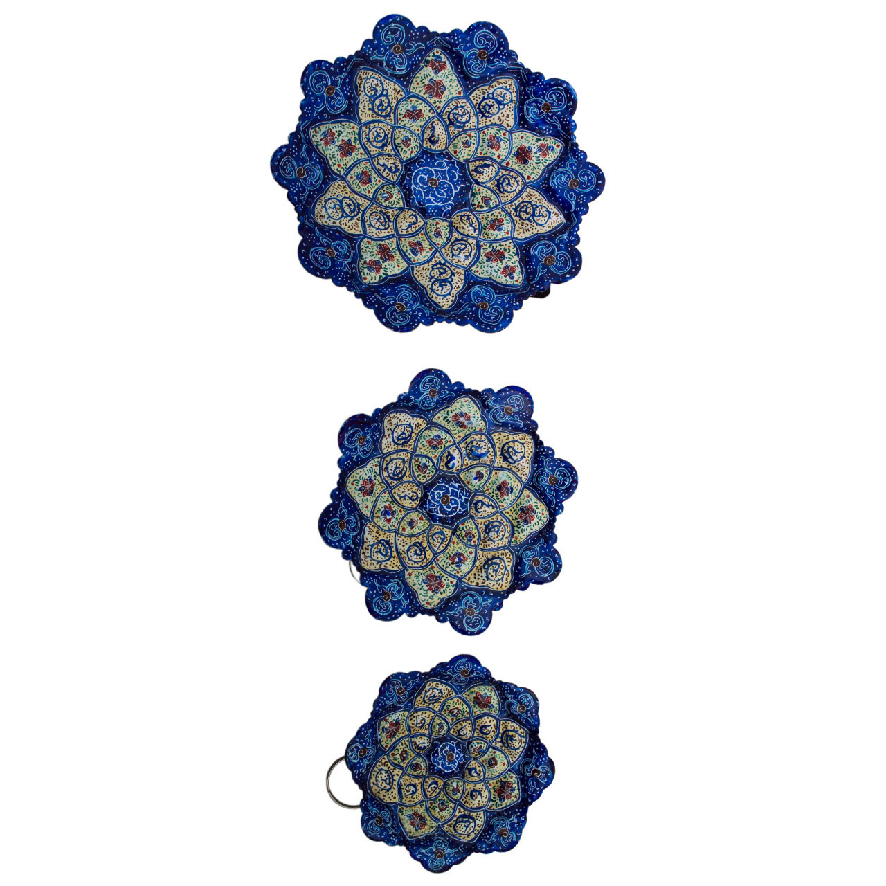بشقاب میناکاری رستا مدل 344-15-102 مجموعه سه عددی
