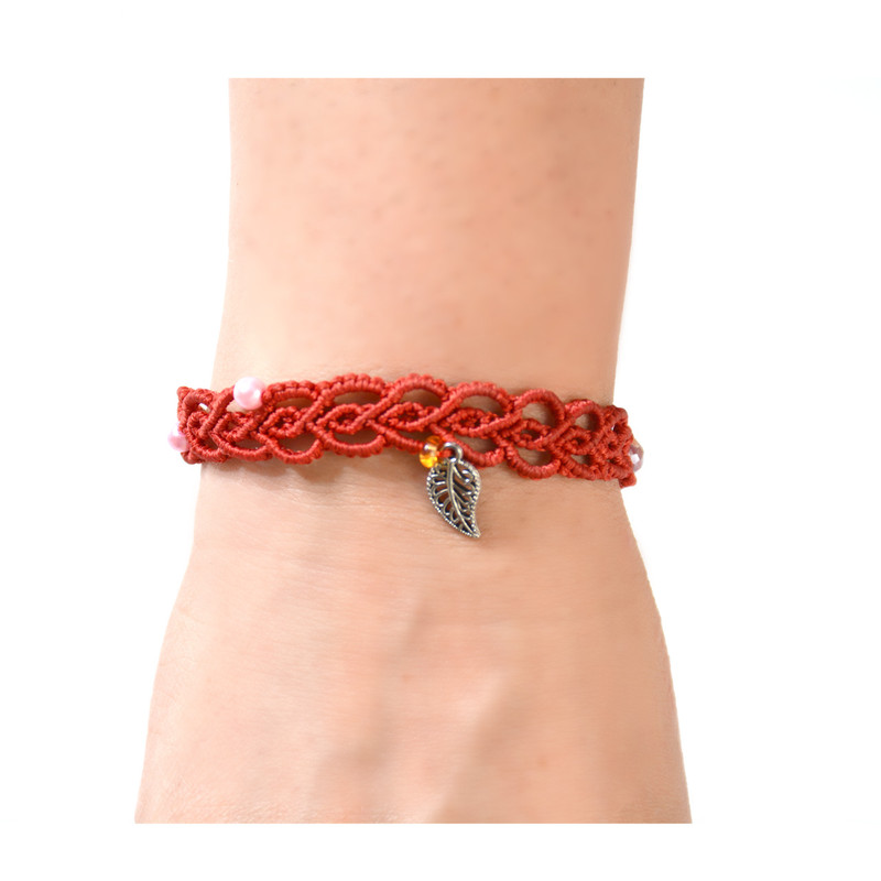 دستبند مدل مکرومه تینار کد 123 دستبند مدل مکرومه تینار کد 123